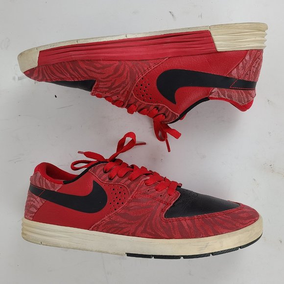 2013 Nike SB Low P-Rod 7 Size 11.5 Paul Rodriguez Premium University Red Zebra